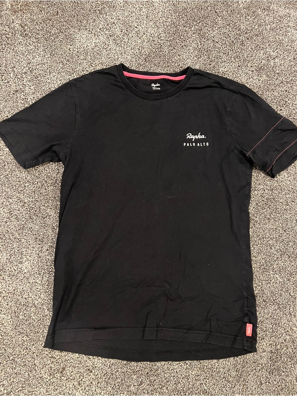 Rapha Palo Alto Men's Black Crew T-Shirt - Picture 1 of 3